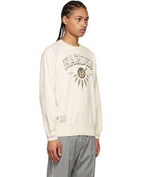 Sweat-shirt imprimé beige Neil Barrett