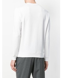 Sweat-shirt imprimé blanc et noir Emporio Armani