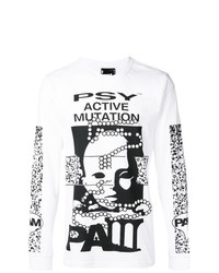 Sweat-shirt imprimé blanc et noir Pam Perks And Mini