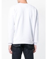 Sweat-shirt imprimé blanc et noir A.P.C.