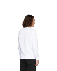 Sweat-shirt imprimé blanc et noir Loewe