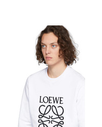 Sweat-shirt imprimé blanc et noir Loewe