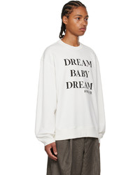 Sweat-shirt imprimé blanc et noir Dries Van Noten