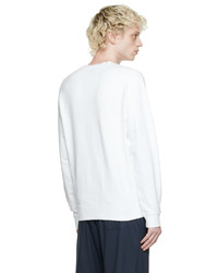 Sweat-shirt imprimé blanc et noir Sunspel