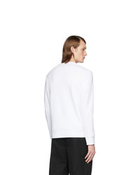 Sweat-shirt imprimé blanc et noir Neil Barrett