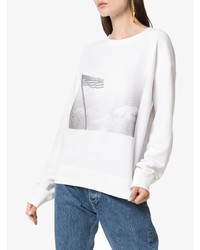 Sweat-shirt imprimé blanc Calvin Klein 205W39nyc