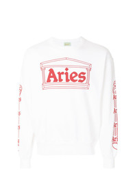 Sweat-shirt imprimé blanc Aries