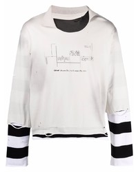 Sweat-shirt imprimé blanc C2h4