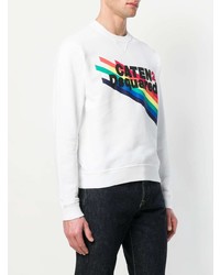 Sweat-shirt imprimé blanc DSQUARED2