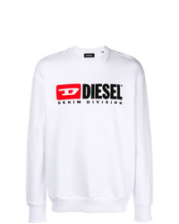 Sweat-shirt imprimé blanc Diesel
