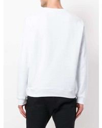 Sweat-shirt imprimé blanc MSGM