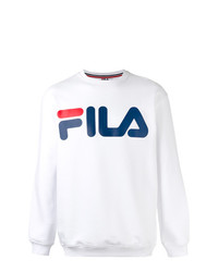 Sweat-shirt imprimé blanc Fila