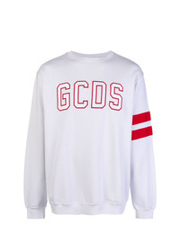 Sweat-shirt imprimé blanc Gcds