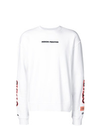 Sweat-shirt imprimé blanc Heron Preston