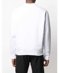 Sweat-shirt imprimé blanc VERSACE JEANS COUTURE