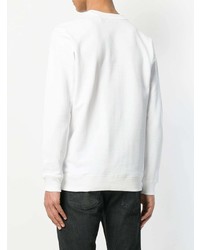 Sweat-shirt imprimé blanc Calvin Klein Jeans