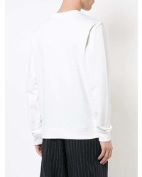 Sweat-shirt imprimé blanc A.P.C.