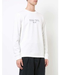 Sweat-shirt imprimé blanc A.P.C.