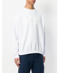 Sweat-shirt imprimé blanc Gcds