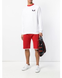 Sweat-shirt imprimé blanc MSGM