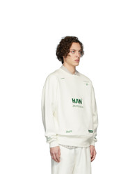 Sweat-shirt imprimé blanc Han Kjobenhavn