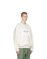 Sweat-shirt imprimé blanc Fear Of God