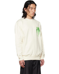 Sweat-shirt imprimé blanc JW Anderson