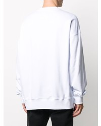 Sweat-shirt imprimé blanc VERSACE JEANS COUTURE