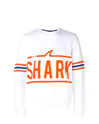 Sweat-shirt imprimé blanc Paul & Shark