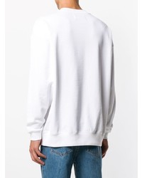 Sweat-shirt imprimé blanc Calvin Klein Jeans