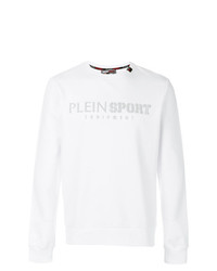 Sweat-shirt imprimé blanc Plein Sport