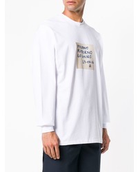 Sweat-shirt imprimé blanc MSGM