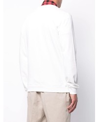 Sweat-shirt imprimé blanc A.P.C.