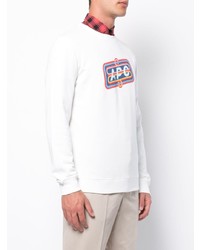 Sweat-shirt imprimé blanc A.P.C.