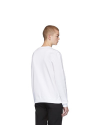Sweat-shirt imprimé blanc Versace