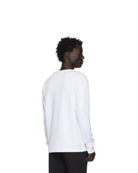 Sweat-shirt imprimé blanc Hugo