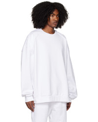 Sweat-shirt imprimé blanc Juun.J
