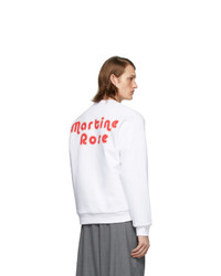 Sweat-shirt imprimé blanc Martine Rose