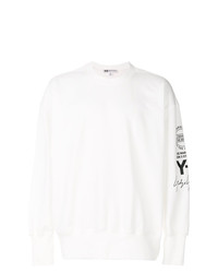 Sweat-shirt imprimé blanc Y-3