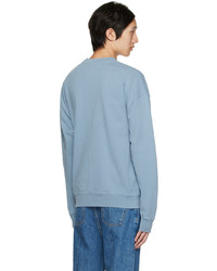 Sweat-shirt imprimé bleu clair Carne Bollente