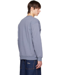 Sweat-shirt imprimé bleu clair Dime