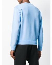 Sweat-shirt imprimé bleu clair DSQUARED2