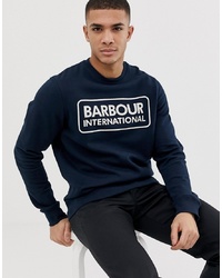 Sweat-shirt imprimé bleu marine Barbour International