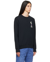 Sweat-shirt imprimé bleu marine Ps By Paul Smith