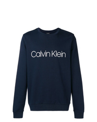 Sweat-shirt imprimé bleu marine CK Calvin Klein