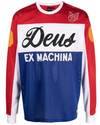 Sweat-shirt imprimé bleu marine Deus Ex Machina