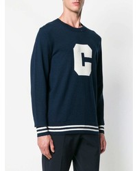 Sweat-shirt imprimé bleu marine Calvin Klein 205W39nyc