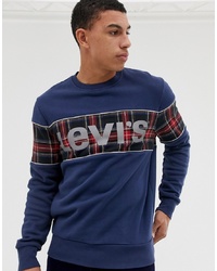 Sweat-shirt imprimé bleu marine Levi's