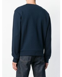 Sweat-shirt imprimé bleu marine A.P.C.