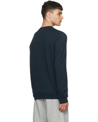 Sweat-shirt imprimé bleu marine A.P.C.